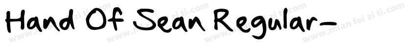 Hand Of Sean Regular字体转换
